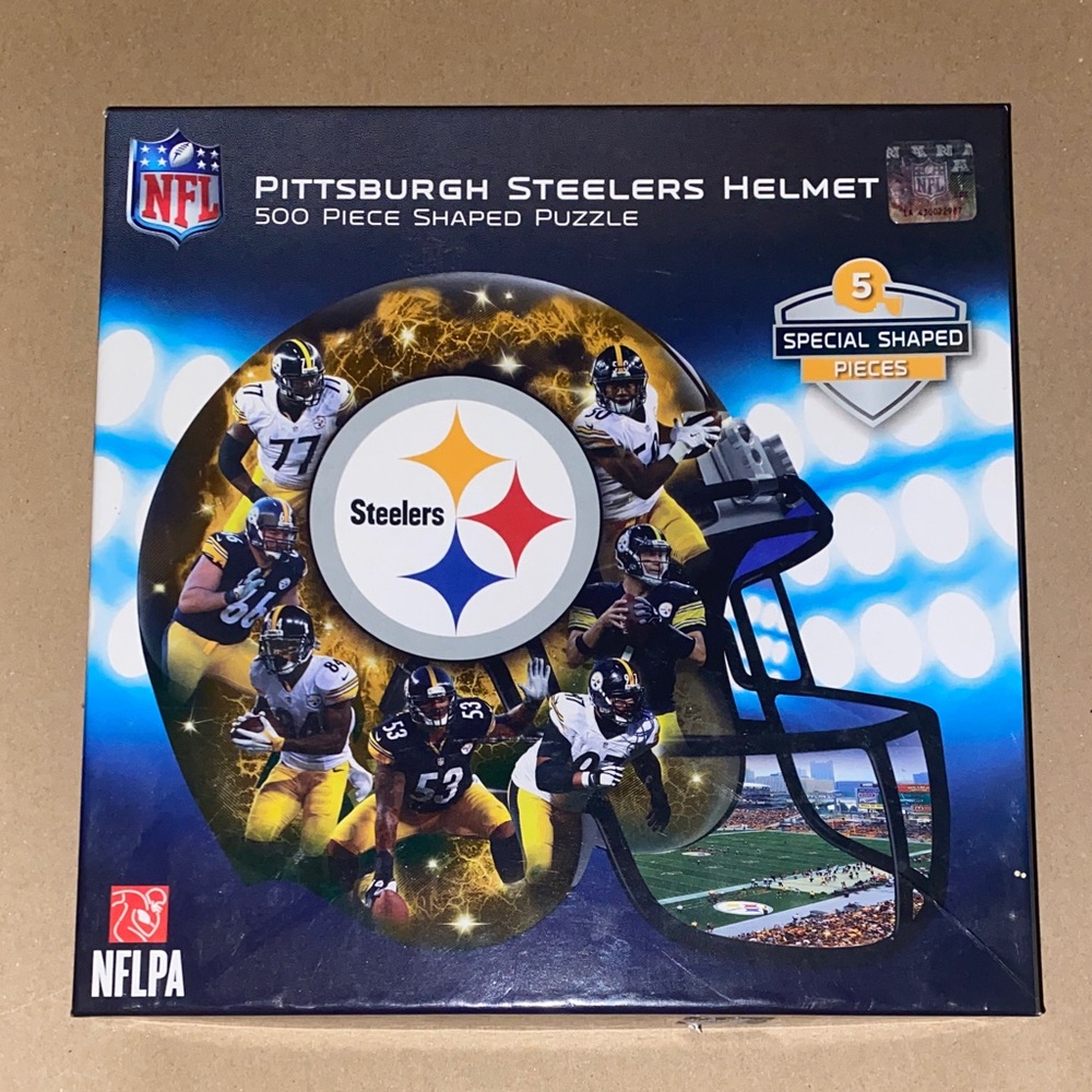 NFL Pittsburgh Steelers Helmet Shaped Puzzle